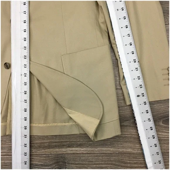 STAFFORD Mens Blazer Sport Coat‎ Casual Jacket Size 42R Classic Cotton Suit